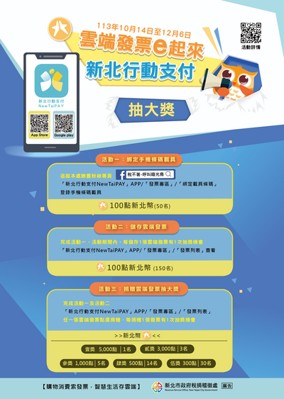新北行動支付抽大獎